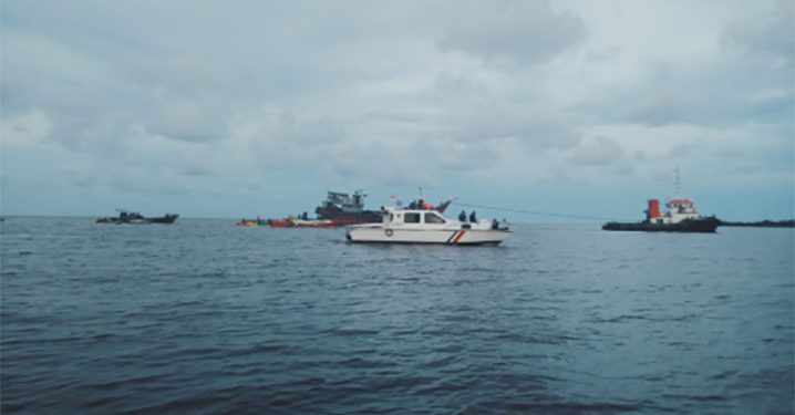 Kapal SB Evelyn diduga Terbalik dan Tenggelam