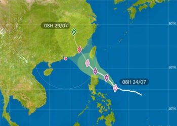 Intensitas Doksuri Meningkat Menjadi Topan Parah