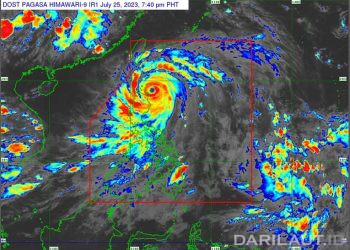 Topan Super Doksuri Mempertahankan Kekuatan di Luzon Utara