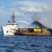 Kapal Pengangkut Batu Bara Terbakar di Laut Maluku
