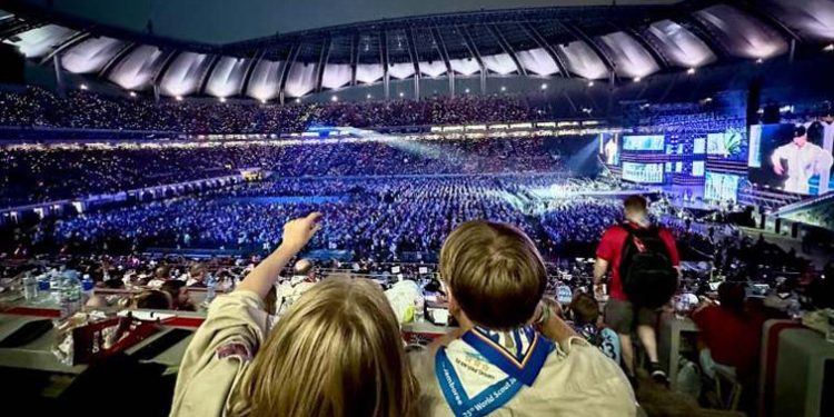 Konser K-pop Menyatu dengan 40 Ribu Pramuka di Stadion Piala Dunia Seoul