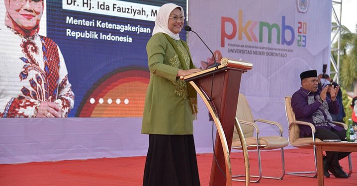 Ini Pesan Menaker untuk Mahasiswa Baru Universitas Negeri Gorontalo