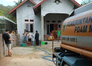 Kota Gorontalo Menyuplai Air Bersih di Boalemo dan Bone Bolango yang Mengalami Kekeringan