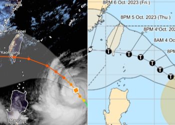 Topan Koinu Diperkirakan Akan Mendarat di Taiwan