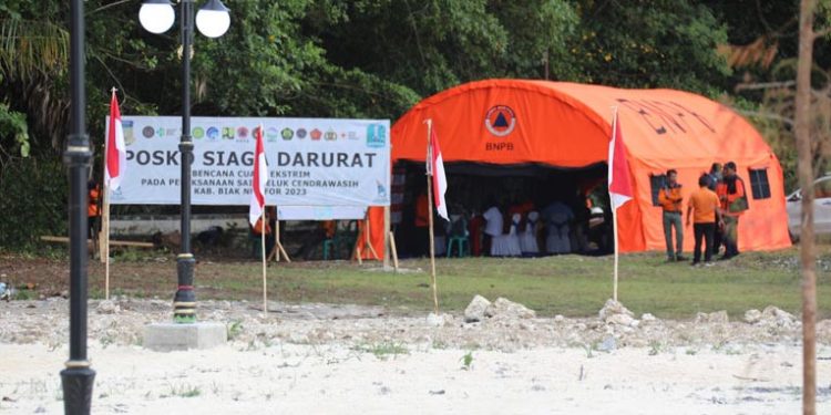 Sail Teluk Cenderawasih, BNPB Dirikan Posko Siaga Darurat Bencana