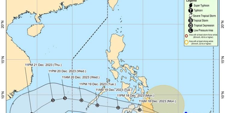 Badai Tropis Jelawat Mendarat di Filipina