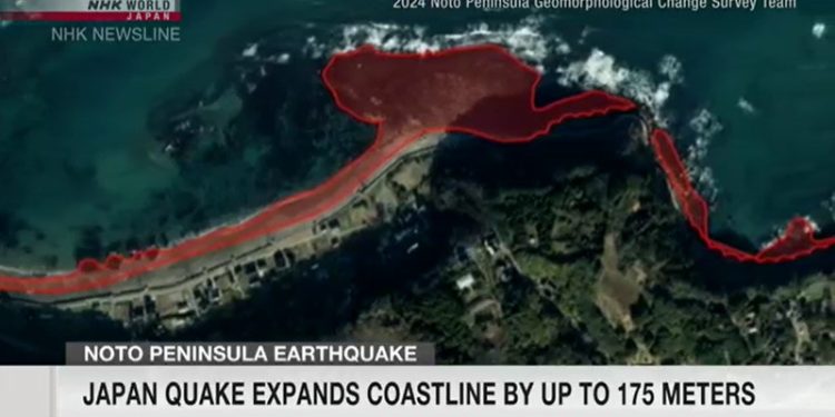 Daratan Jepang Bertambah 2,4 km Setelah Gempa di Ishikawa, Garis Pantai Meluas 175 Meter