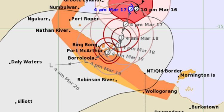 Siklon Tropis Megan di Teluk Carpentaria Akan Mencapai Kategori 3