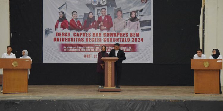 3 Pasangan Calon Presiden dan Wakil Presiden BEM UNG Sepakat Dukung Visi Misi Rektor UNG