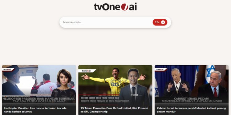 tvOne Meluncurkan Portal News Kecerdasan Artifisial Pertama di Indonesia