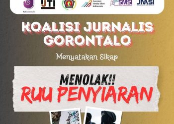 Koalisi Jurnalis Gorontalo Tolak Pasal Bermasalah RUU Penyiaran