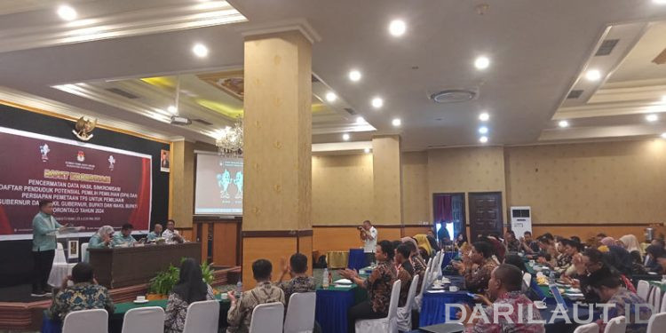 KPU Kabupaten Gorontalo Rakor Perdana Pemutakhiran Daftar Pemilih