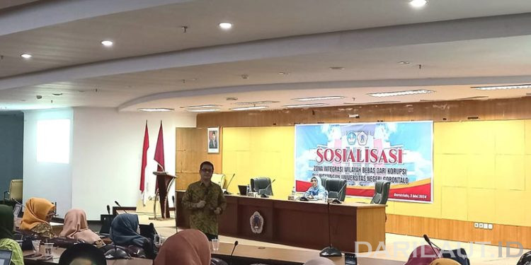 Kemdikbudristek Menggelar Sosialiasi Zona Integritas Wilayah Bebas Korupsi di UNG