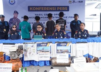 PSDKP-KKP Menangkap Pelaku Destructive Fishing di Banggai Laut dan Morowali
