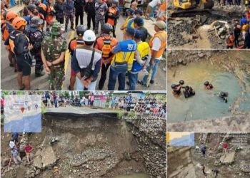 Kendaraan Belum Bisa Melintasi Trans Sulawesi yang Amblas di Bone Bolango