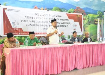 Sosialisasi Pilkada, KPU Kabupaten Gorontalo Sasar Desa yang Sulit Dijangkau
