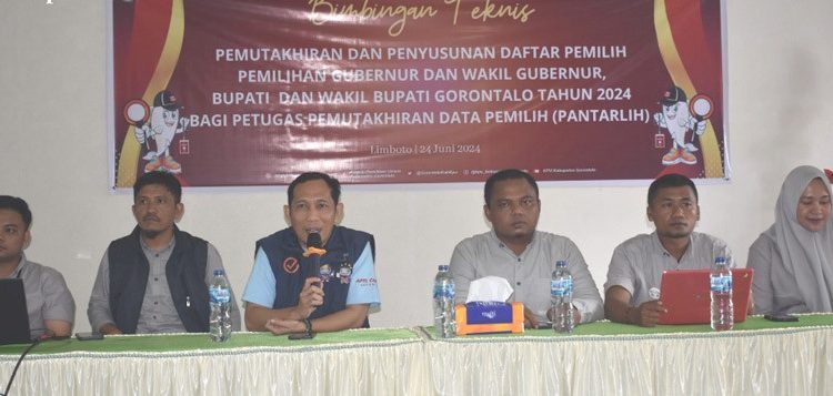 Pastikan Data Pemilih Valid KPU Kabupaten Gorontalo Menggelar Bimtek Bagi Pantarlih