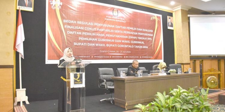 KPU Kabupaten Gorontalo Menggelar Bedah Regulasi Penyusunan Daftar Pemilih