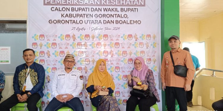 Bakal Paslon Pilkada Gorontalo Utara Periksa Kesehatan di RSUD MM Dunda