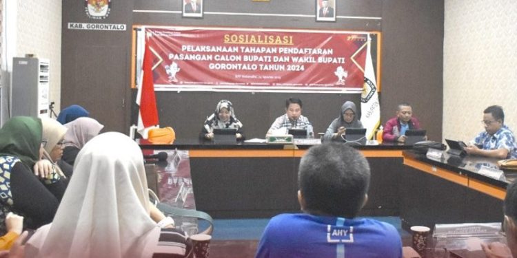 KPU Kabupaten Gorontalo Antisipasi Massa Saat Pendaftaran Pasangan Calon