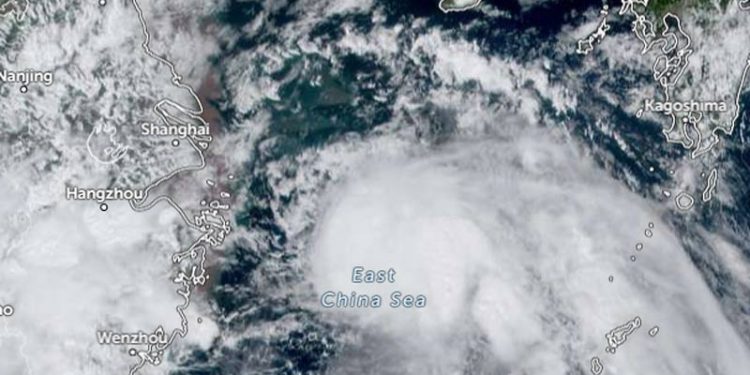 Badai Tropis Pulasan Diperkirakan Mendarat Dekat Shanghai