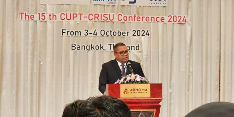Rektor UNG Pembicara pada Konferensi Pimpinan Universitas Thailand dan Indonesia di Bangkok