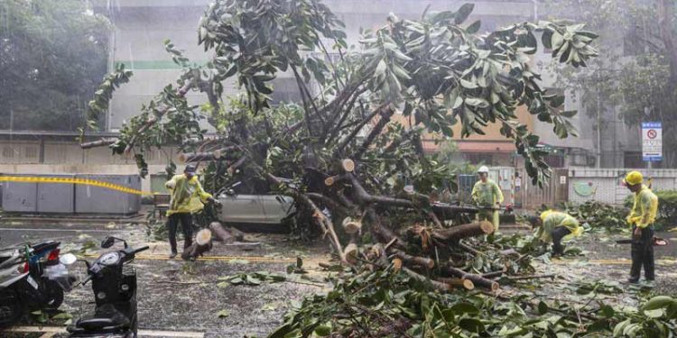 Topan Kong-rey Menyebabkan Satu WNA Tewas di Taiwan