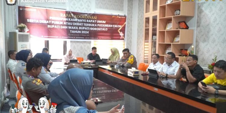 KPU Kabupaten Gorontalo Persiapan Debat Publik Paslon Bupati dan Wakil Bupati