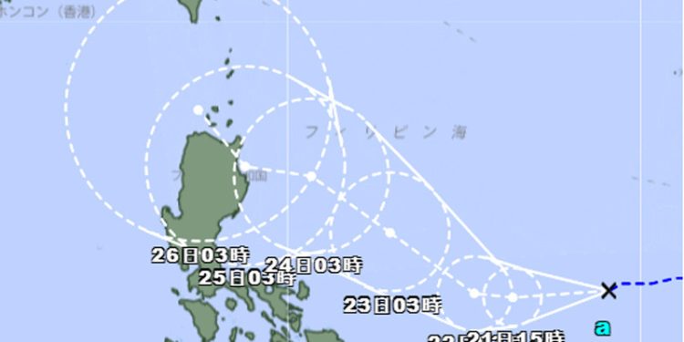 Depresi Tropis Berkembang di Laut Filipina