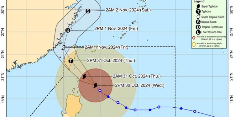Filipina Bersiap Kemungkinan Terburuk Dampak Topan Super Kong-rey