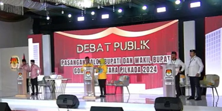 Debat Publik ke-3 Calon Bupati dan Wakil Bupati Gorontalo Utara Berjalan Lancar