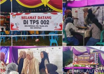 Foto: Suasana Penghitungan Suara di Kabupaten Gorontalo