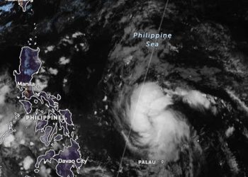 Badai Tropis Yinxing Terbentuk di Timur Filipina