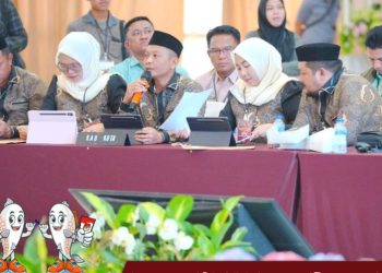 KPU Kabupaten Gorontalo Mengikuti Rapat Penghitungan Suara Pemilihan Gubernur Gorontalo