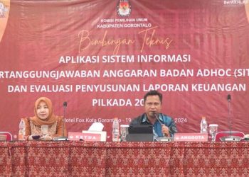 KPU Kabupaten Gorontalo Evaluasi Penyusunan Laporan Keuangan Pilkada