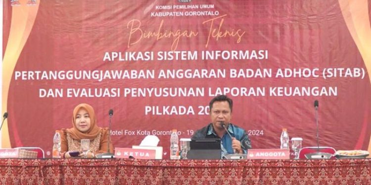 KPU Kabupaten Gorontalo Evaluasi Penyusunan Laporan Keuangan Pilkada