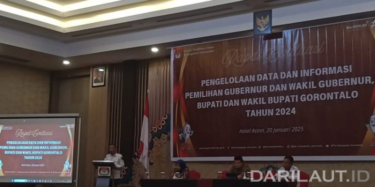 KPU Kabupaten Gorontalo Evaluasi Data dan Informasi Pilkada 2024