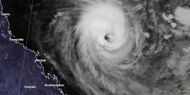 Intensitas Siklon Tropis Alfred Meningkat Menjadi Kategori 4