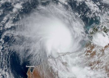 Topan Zelia Akan Mendarat di Pantai Pilbara Australia Barat