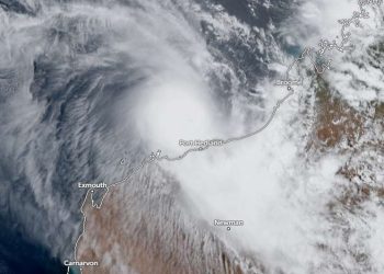 Siklon Tropis Zelia mengamuk di Pantai Pilbara Australia Barat