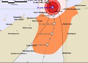 Siklon Tropis Dahsyat Zelia Mendarat Kategori 5 di Australia Barat