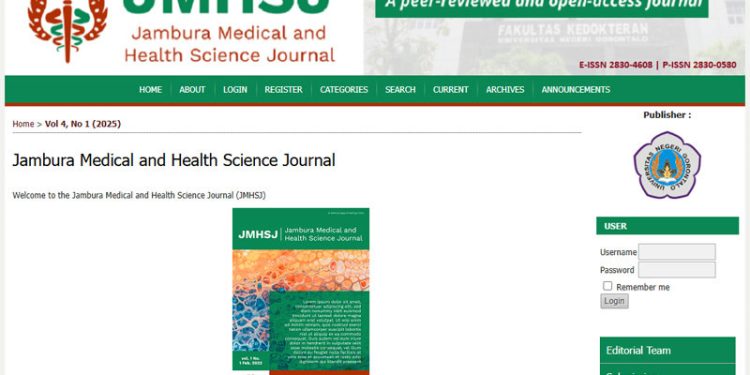 Jambura Medical and Health Science Journal Raih Akreditasi Sinta 3