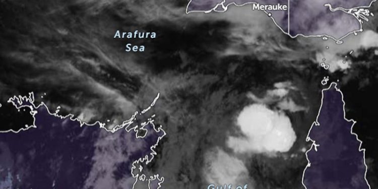 Bibit Siklon Tropis 31P Terletak di Selatan Merauke
