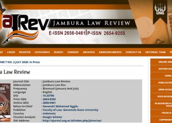 Jambura Law Review UNG Raih Quartile 2 Jurnal Terindeks Scopus