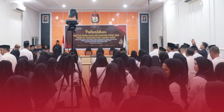 Pemungutan Suara Ulang, KPU Gorontalo Utara Lantik PPK dan PPS