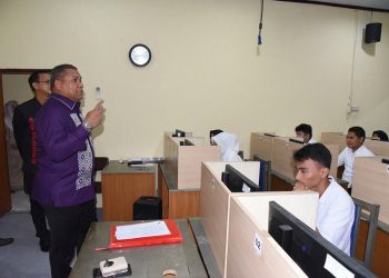 1.896 Peserta Mengikuti Ujian Jalur Mandiri CBT di UNG