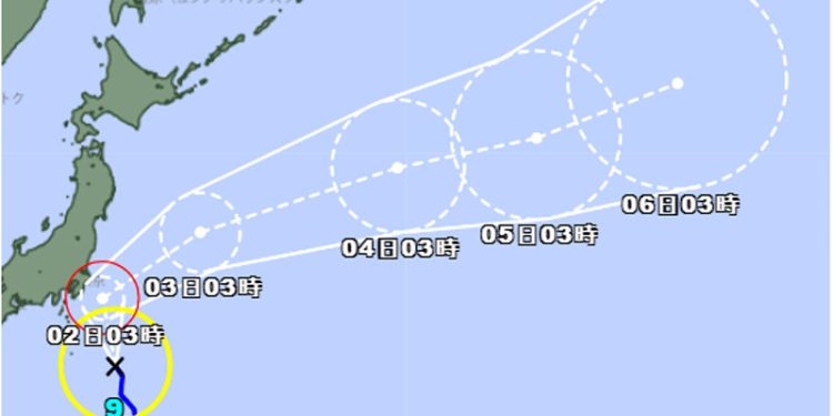 Topan Krosa Mendekati Tokyo