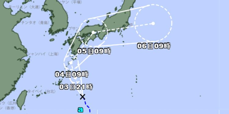 Siklon Tropis di Laut Filipina Diperkirakan Akan Mendarat di Jepang