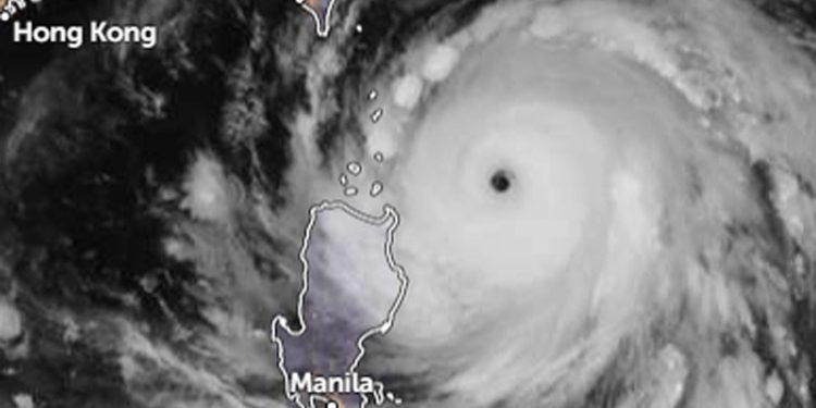 Topan Super Ragasa Akan Melintasi Selat Luzon