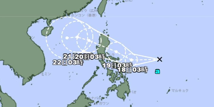 Depresi Tropis Berkembang di Laut Filipina